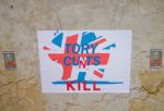 Anti-Tory messages at Piccadilly Gardens